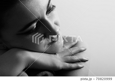 sad transsexual portrait 70820999
