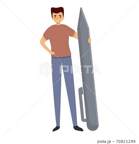 Classic writing pen icon, cartoon style Classic writing pen icon, cartoon style 70821299