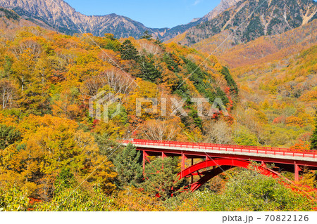 東沢大橋の紅葉 八ヶ岳 東沢大橋の紅葉 八ヶ岳 70822126