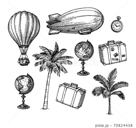 Vintage travel set. Vintage travel set. 70824438