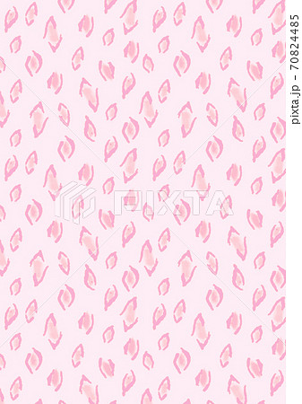 手描きのヒョウ柄背景素材 ピンク のイラスト素材