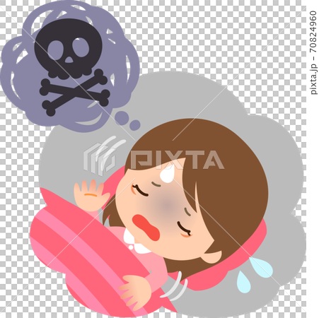 A young woman with a nightmare A young woman with a nightmare 70824960