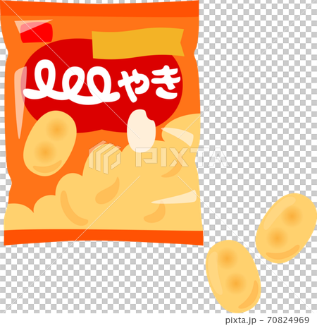 袋入りの米スナック菓子 70824969