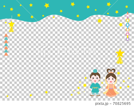 Card design of Orihime and Hikoboshi of Tanabata Card design of Orihime and Hikoboshi of Tanabata 70825695