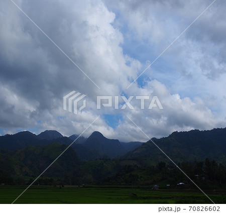 フィリピンのミンダナオ島の田舎の自然の風景 70826602