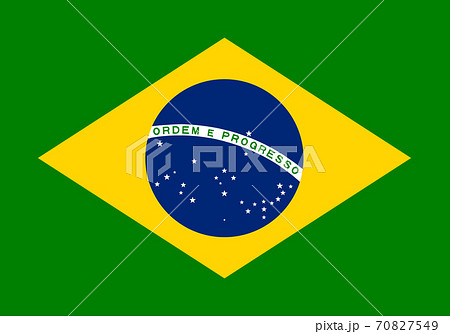 国旗 ブラジルのイラスト素材