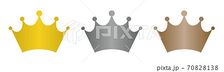王冠のランキング素材(数字なし/光沢あり) 王冠のランキング素材(数字なし/光沢あり) 70828138