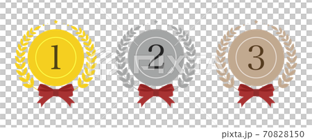 Ranking medal set (with numbers) 70828150