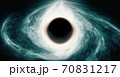 Image of open deep space. computer model black hole image 70831217
