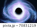 Image of open deep space. computer model black hole image 70831219