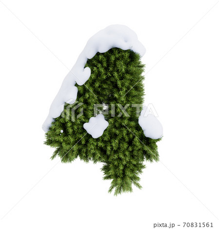 Christmas tree number 4 snow 70831561