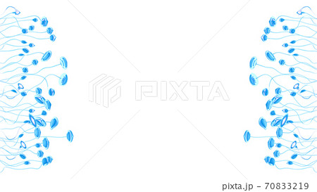 Floral Background. Blue Flowers On White Background Floral Background. Blue Flowers On White Background 70833219