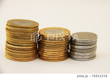 ブラジルの硬貨 貯蓄イメージの写真素材
