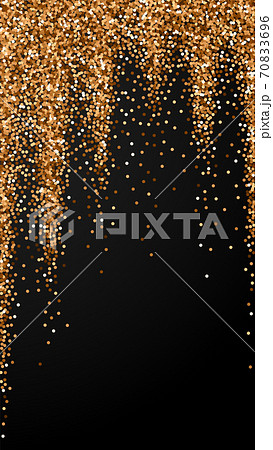 Red round gold glitter luxury sparkling confetti.  70833696