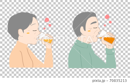 喝啤酒後便醉的老年人(無排隊) 喝啤酒後便醉的老年人(無排隊) 70835213
