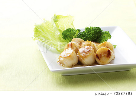 帆立貝柱のバター醤油焼き2 70837393