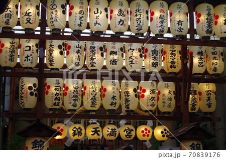 錦市場の提灯ぼんぼん 70839176