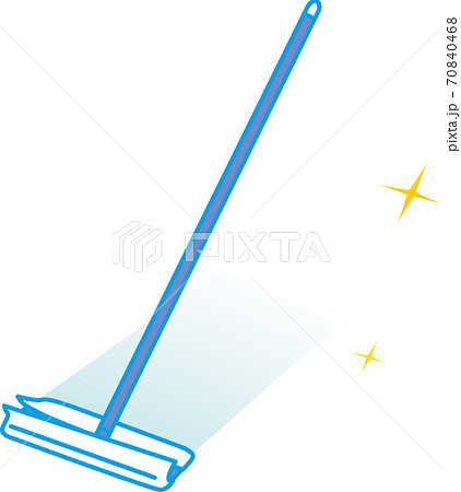 床掃除用ワイパーのイラスト素材