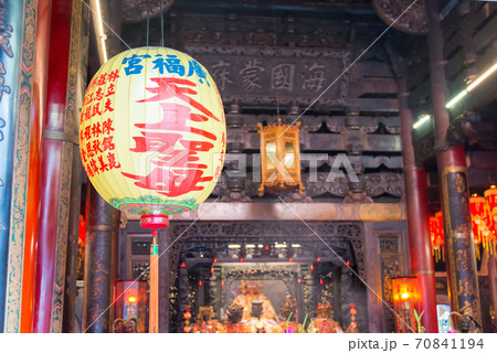 ランタン　広福宮 西螺媽老大媽廟　台湾・雲林県 70841194