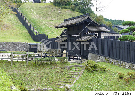 箱根関所の江戸口御門 神奈川県 箱根関所の江戸口御門 神奈川県 70842168