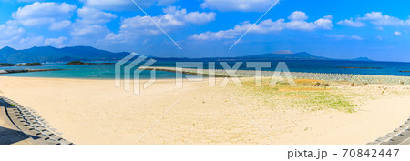 多郎島海水浴場　パノラマ　【長崎県五島市】 70842447