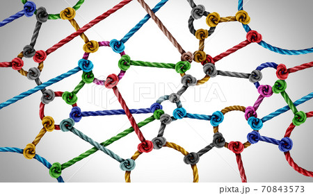 Connection Network Concept Connection Network Concept 70843573