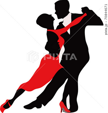 Argentine Tango Red Stock Illustration