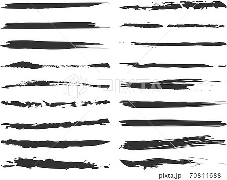 筆描きラインセット 2のイラスト素材