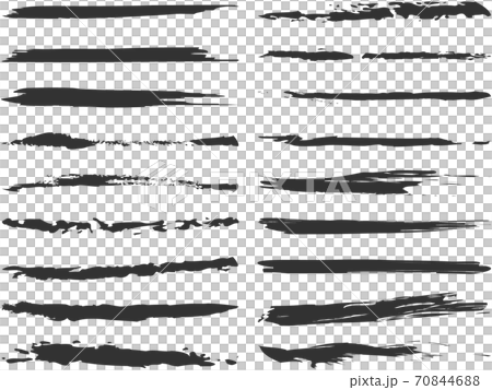 筆描きラインセット 2 70844688