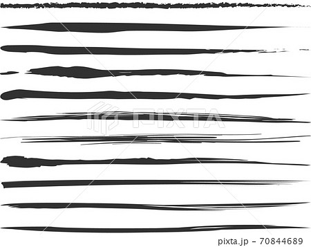 筆描きラインセット 1 70844689
