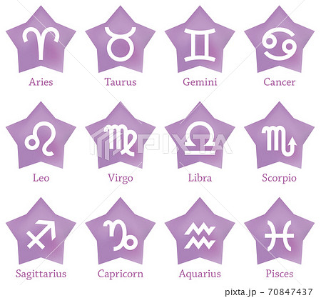 12星座のアイコンセット 70847437