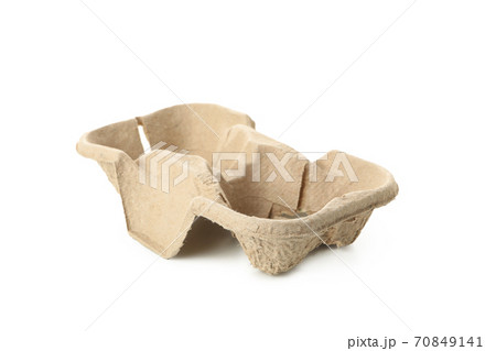 Carton holder for cups isolated on white background 70849141