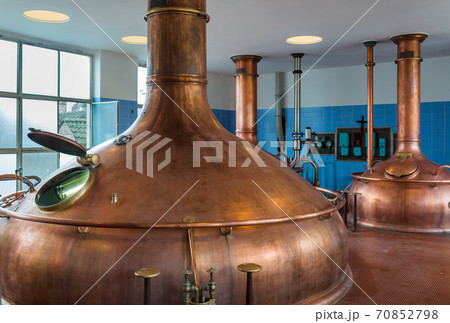 Vintage copper kettle - brewery in Belgium 70852798