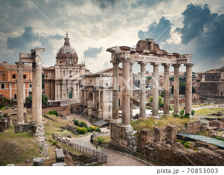 Roman Forum in bad weather Roman Forum in bad weather 70853003
