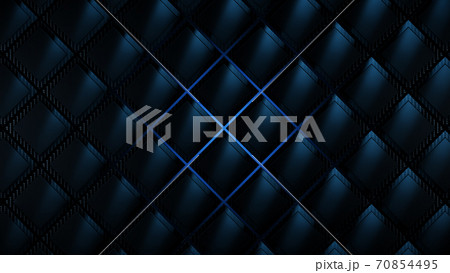 Dark blue futuristic cubes background, 3d render illustration 70854495