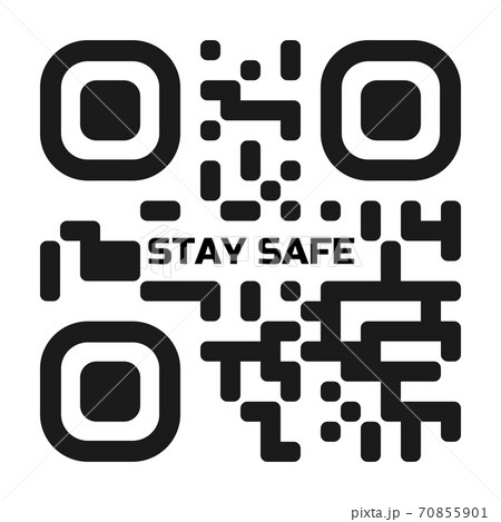 Stay safe QR code vector 70855901