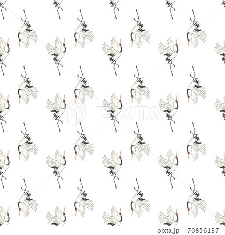 Seamless pattern, background with tropical birds. White heron, cockatoo parrot. Colored and outline design on navy blue background.. Vector illustration. Isolated on black background. Seamless pattern, background with tropical birds. White heron, cockatoo parrot. Colored and outline design on navy blue background.. Vector illustration. Isolated on black background. 70856137