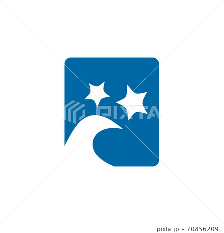 Sea stars icon logo design template 70856209