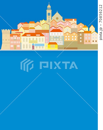 コルチュラ　korcula　クロアチア　街並み 70856212