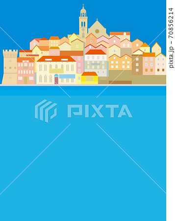 コルチュラ　korcula　クロアチア　街並み 70856214