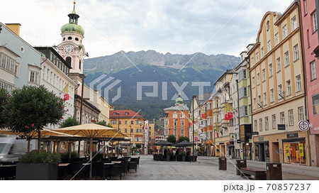 Central street Maria-Theresien in Innsbruck 70857237