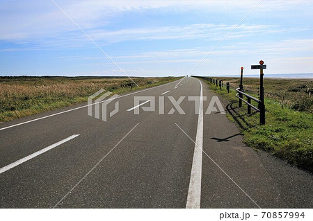 サロベツ原野の道(道道106号線) サロベツ原野の道(道道106号線) 70857994