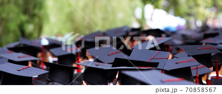 Congratulate graduates at university Congratulate graduates at university 70858567