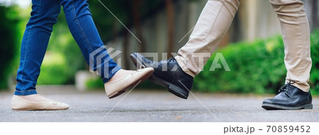 Businessmen keep their distance to prevent COVID 19 70859452