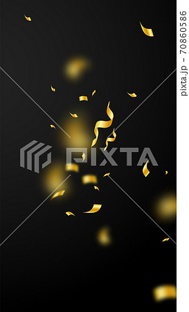 Streamers and confetti. Gold streamers tinsel and Streamers and confetti. Gold streamers tinsel and 70860586