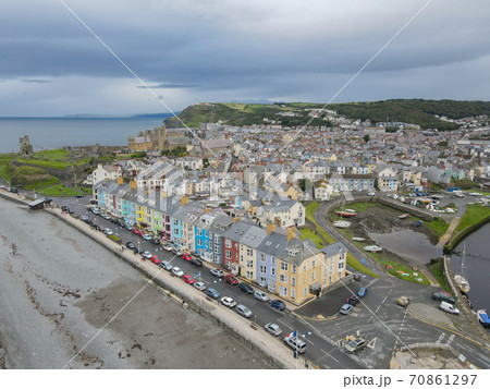 South Beach Promenade At Aberystwyth With The Old Castle South Beach Promenade At Aberystwyth With The Old Castle 70861297