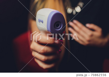 Infrared thermometer Digital non-contact body for patients. Infrared thermometer Digital non-contact body for patients. 70862556