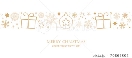 christmas card with snowflake border 70865302