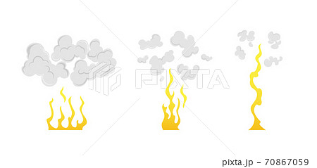 Cartoon explosion animation frames for game. Boom storyboard comics design. Hand drawn vector illustration. Exploding effect frames 70867059