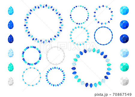 宝石 サークル ペアシェイプのイラスト素材 宝石 サークル ペアシェイプのイラスト素材